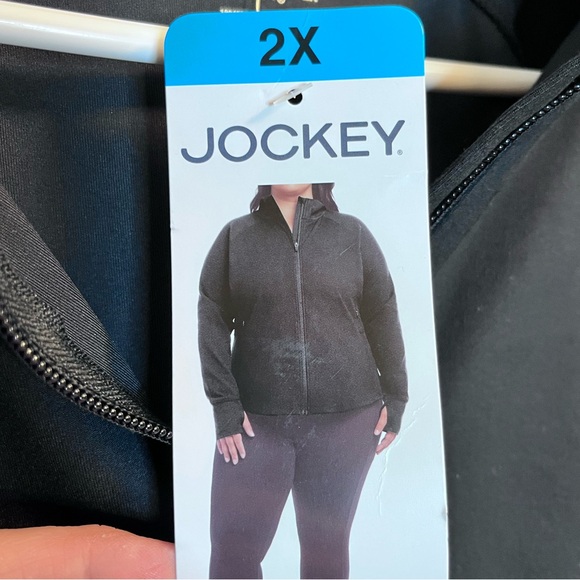 Jockey Tulip Hem yoga Black Full-Zip Jacket - Size 3X - Picture 7 of 8